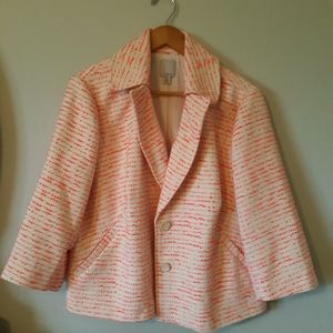 HALOGEN Tweed Jacket 14W NWT